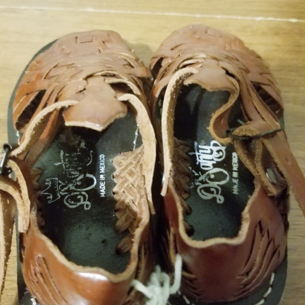D'Santy Brown Toddler Huaraches 6in US Kids 8.5 - Picture 5 of 5